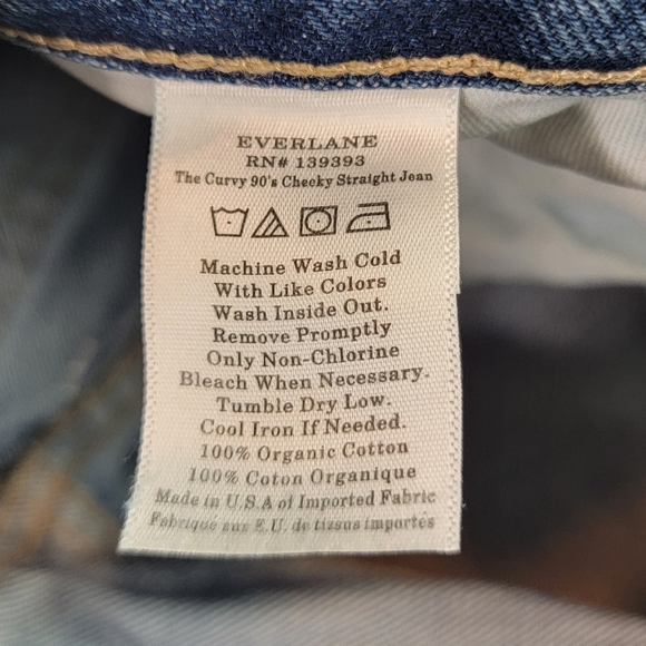 Everlane NWT The Curvy 90s Cheeky Straight Ankle Jeans - Picture 11 of 12
